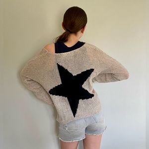 360 Cashmere star back sweater